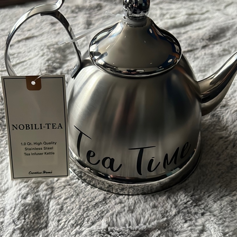 Brand new stainless steel tea infuser kettle